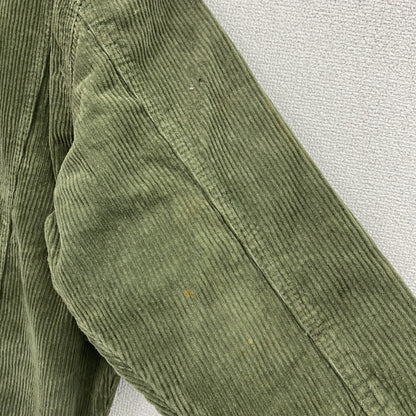 ZARA　ザラ　コーデュロイシャツジャケット　4つポケット　カーキグリーン　XSサイズ