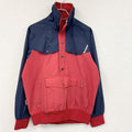 DESCENTE　デサント　ハーフジップナイロンジャケット　赤　レッド　紺　ネイビー