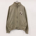 Quiksilver　クイックシルバー　フルジップスウェットジャケット　カーキ　XLサイズ