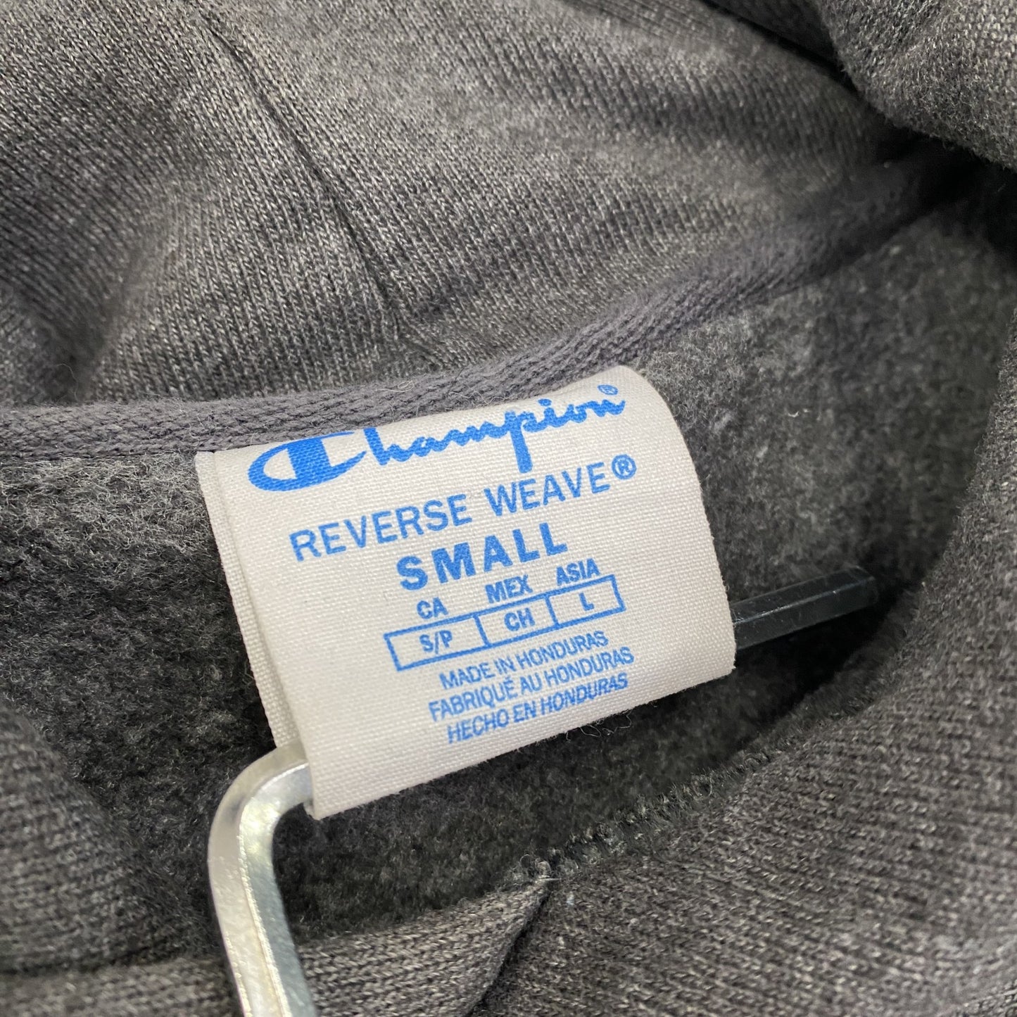 Champion　チャンピオン　リバースウィーブ　スウェットパーカー/フーディー　目無し　ダークグレー　Sサイズ