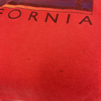 古着 used　半袖プリントTシャツ　SUNSET　CALIFORNIA　風景　90s　シングルステッチ　カジュアル　Sサイズ