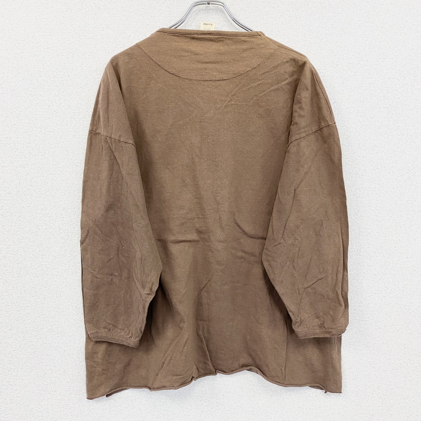 Levi’ｓ　リーバイス　SilverTab　シルバータブ　長袖Tシャツ/ロンT　ヘンリーネック　茶色　ブラウン　XLサイズ