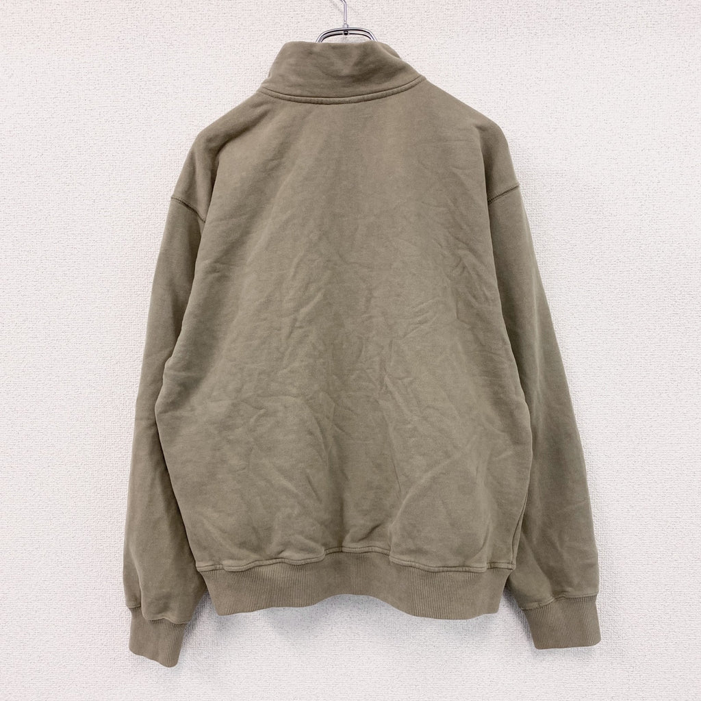 Quiksilver　クイックシルバー　フルジップスウェットジャケット　カーキ　XLサイズ
