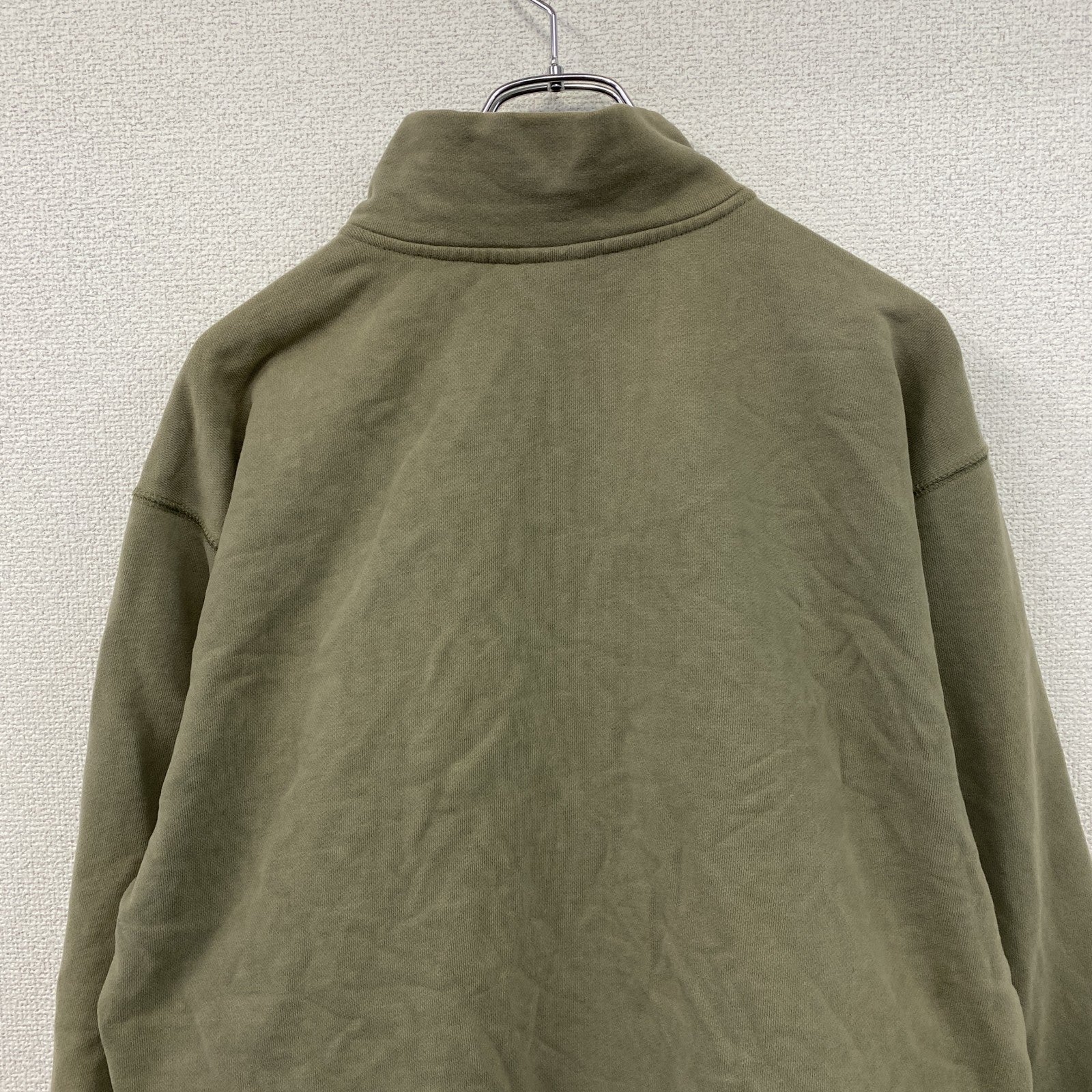 Quiksilver　クイックシルバー　フルジップスウェットジャケット　カーキ　XLサイズ