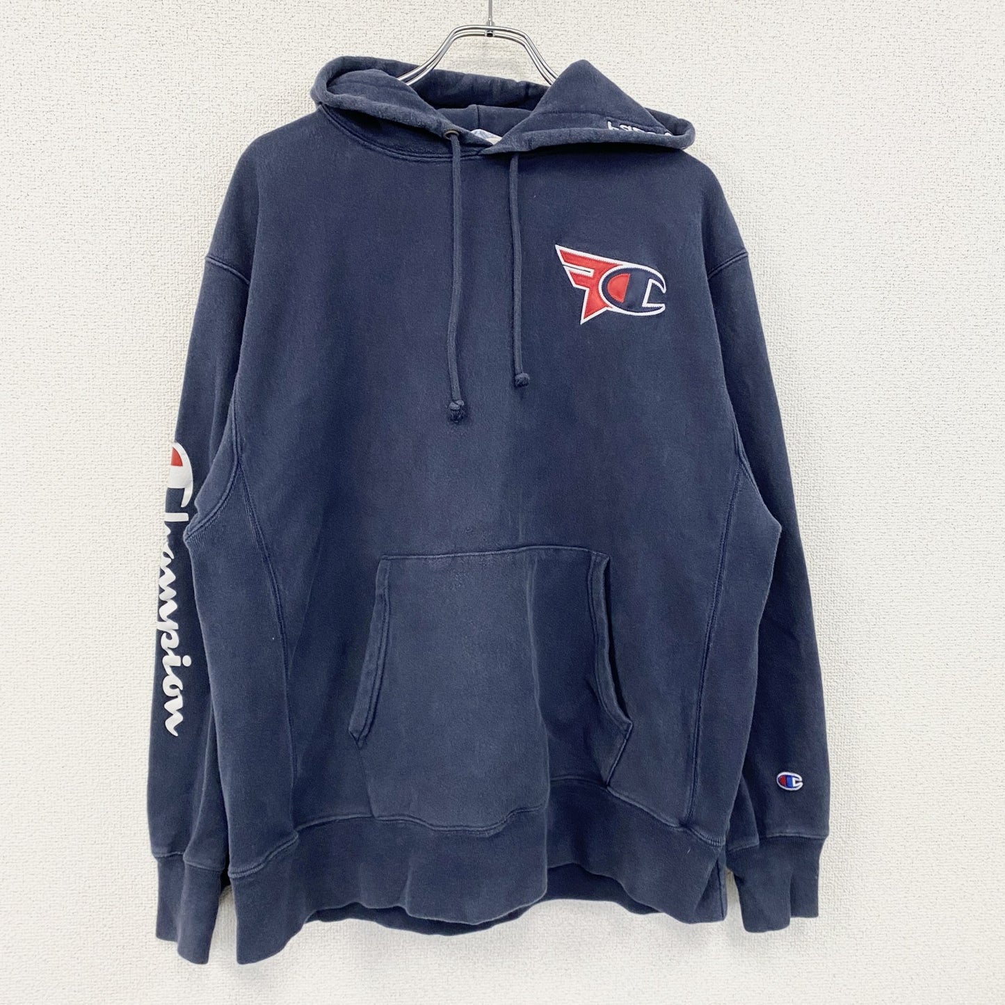 Champion　チャンピオン　リバースウィーブ　フルジップスウェットパーカー/フーディー　紺　ネイビー　XLサイズ