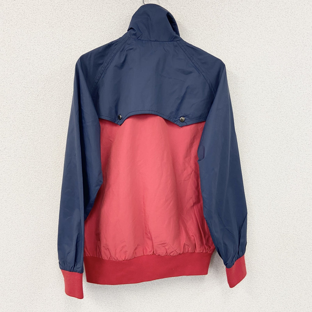 DESCENTE　デサント　ハーフジップナイロンジャケット　赤　レッド　紺　ネイビー