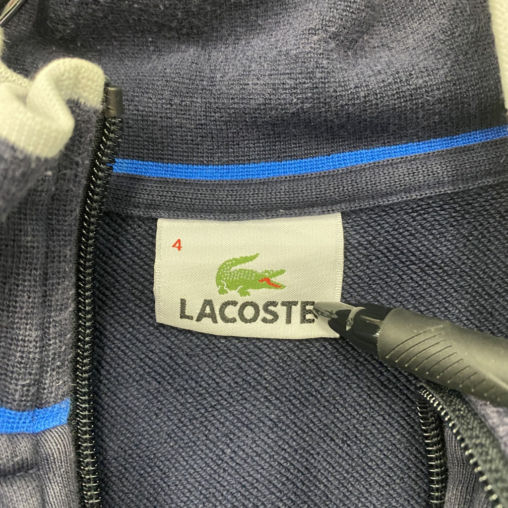 LACOSTE　ラコステ　フルジップスウェットジャケット/トラックジャケット　紺　ネイビー　4サイズ