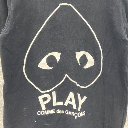 PLAY COMME des GARCONS　プレイコムデギャルソン　半袖プリントTシャツ　シングルステッチ　黒　ブラック　Mサイズ