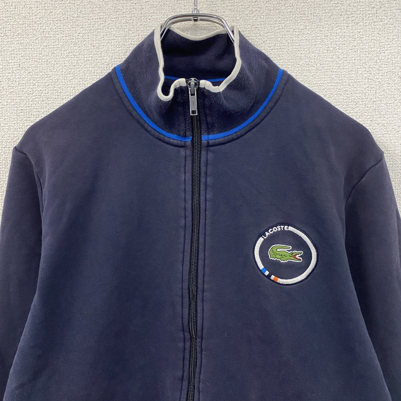 LACOSTE　ラコステ　フルジップスウェットジャケット/トラックジャケット　紺　ネイビー　4サイズ