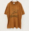 古着 used　URTRA COTTON　半袖プリントTシャツ　ボブ マリー　オレンジ　カジュアルデザイン　レトロ　Mサイズ