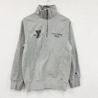 Champion　チャンピオン　リバースウィーブ　ハーフジップスウェット/トレーナー　霜降りグレー　Sサイズ