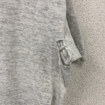 adidas　アディダス　半袖プリントTシャツ　シングルステッチ　霜降りグレー　Mサイズ