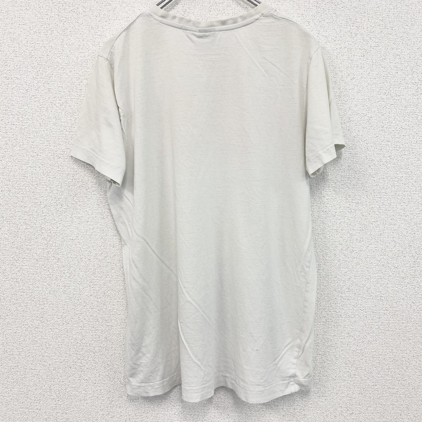 古着 used　AC/DC　半袖バンドプリントTシャツ　レトロデザイン　ミュージシャン　ロック　クルーネック　白　ホワイト　