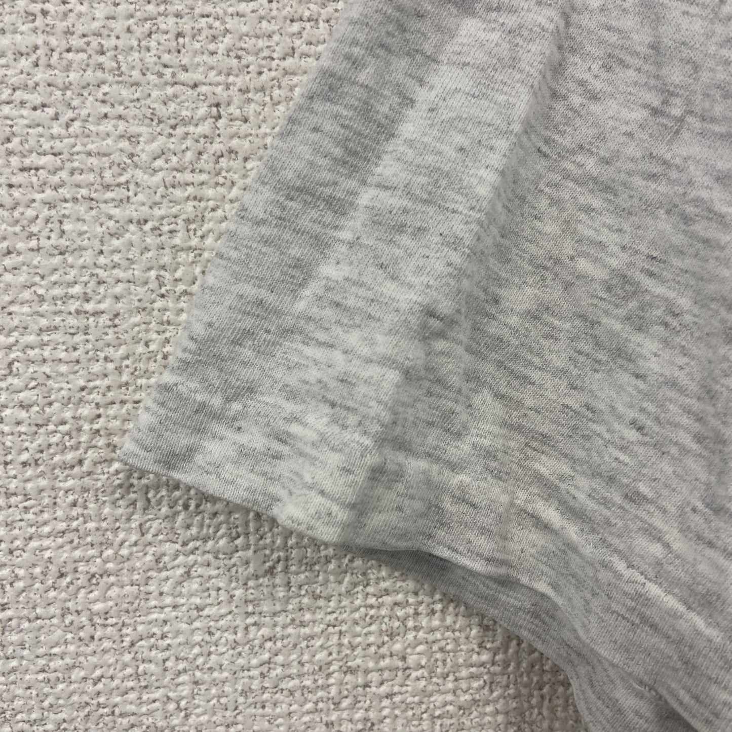 adidas　アディダス　半袖プリントTシャツ　シングルステッチ　霜降りグレー　Mサイズ