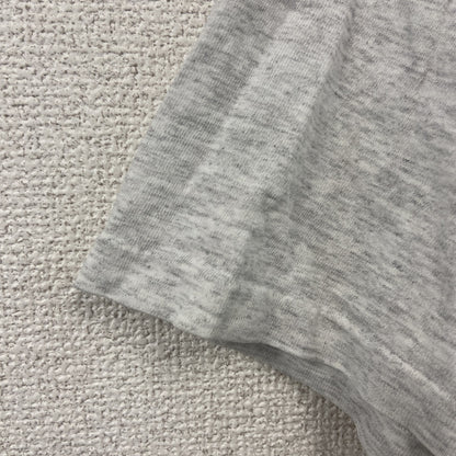 adidas　アディダス　半袖プリントTシャツ　シングルステッチ　霜降りグレー　Mサイズ