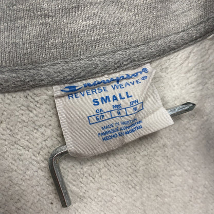 Champion　チャンピオン　リバースウィーブ　ハーフジップスウェット/トレーナー　霜降りグレー　Sサイズ