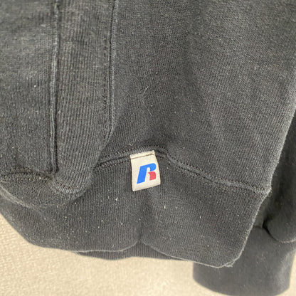 00s　RUSSELL ATHLETIC　スウェットパーカー/フーディー　ヴィンテージ　前V　黒　ブラック　Mサイズ