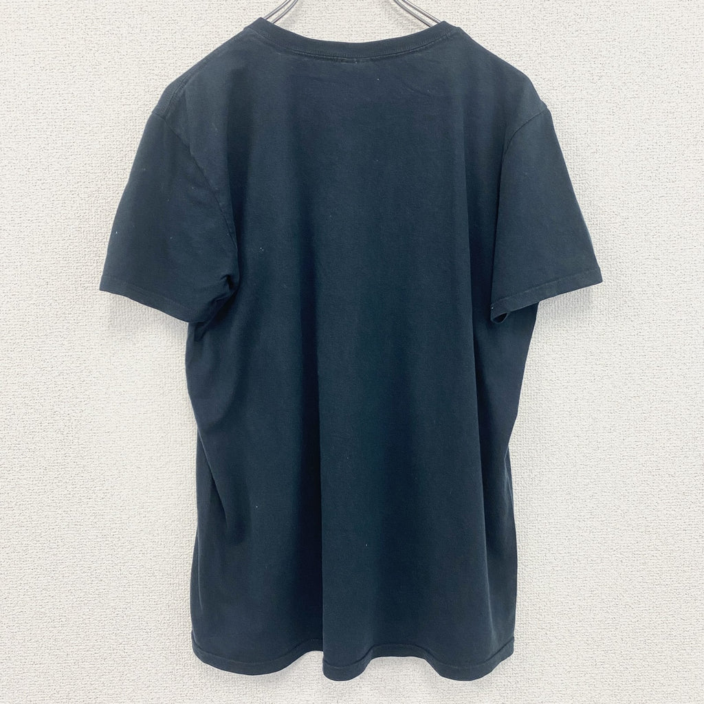 GILDAN　ギルダン　Sister　半袖バンドプリントTシャツ　4連プリント　クルーネック　黒　ブラック　Mサイズ
