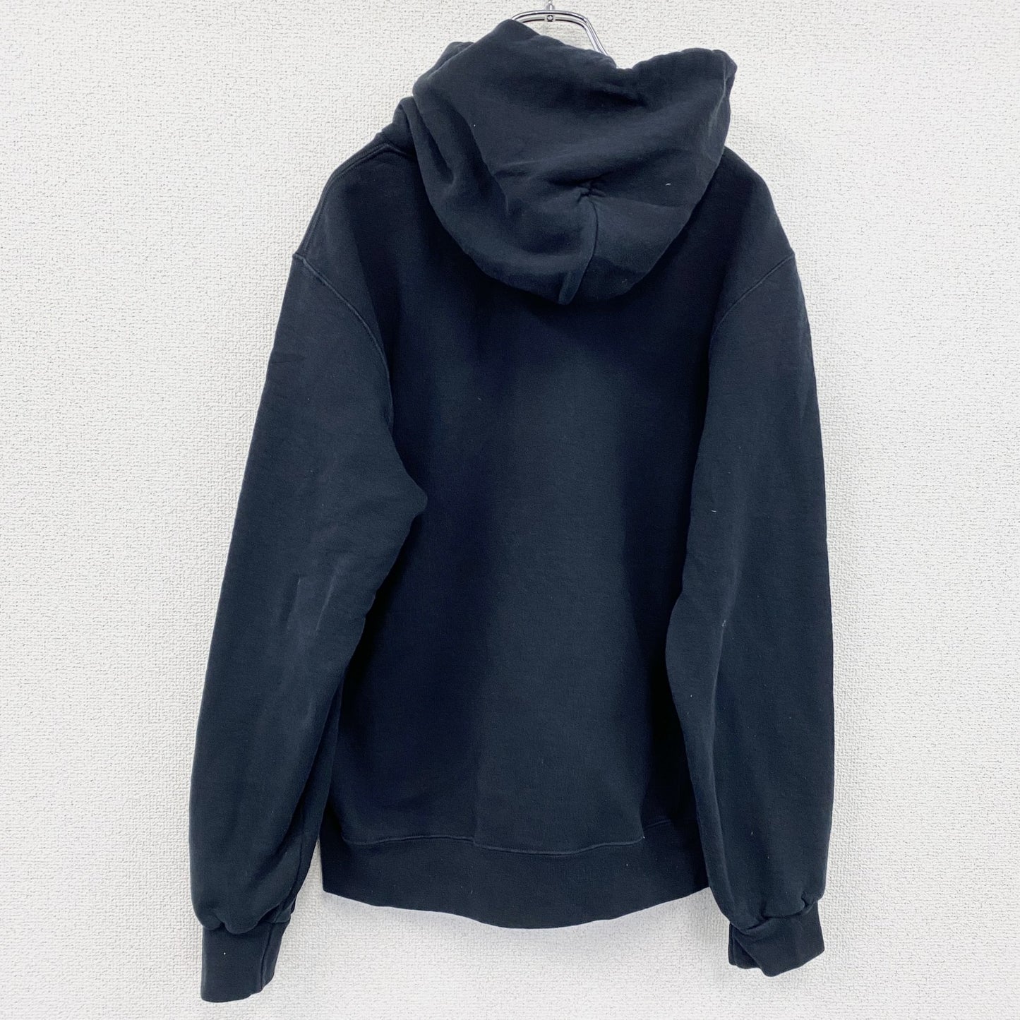 00s　RUSSELL ATHLETIC　スウェットパーカー/フーディー　ヴィンテージ　前V　黒　ブラック　Mサイズ