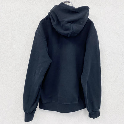 00s　RUSSELL ATHLETIC　スウェットパーカー/フーディー　ヴィンテージ　前V　黒　ブラック　Mサイズ