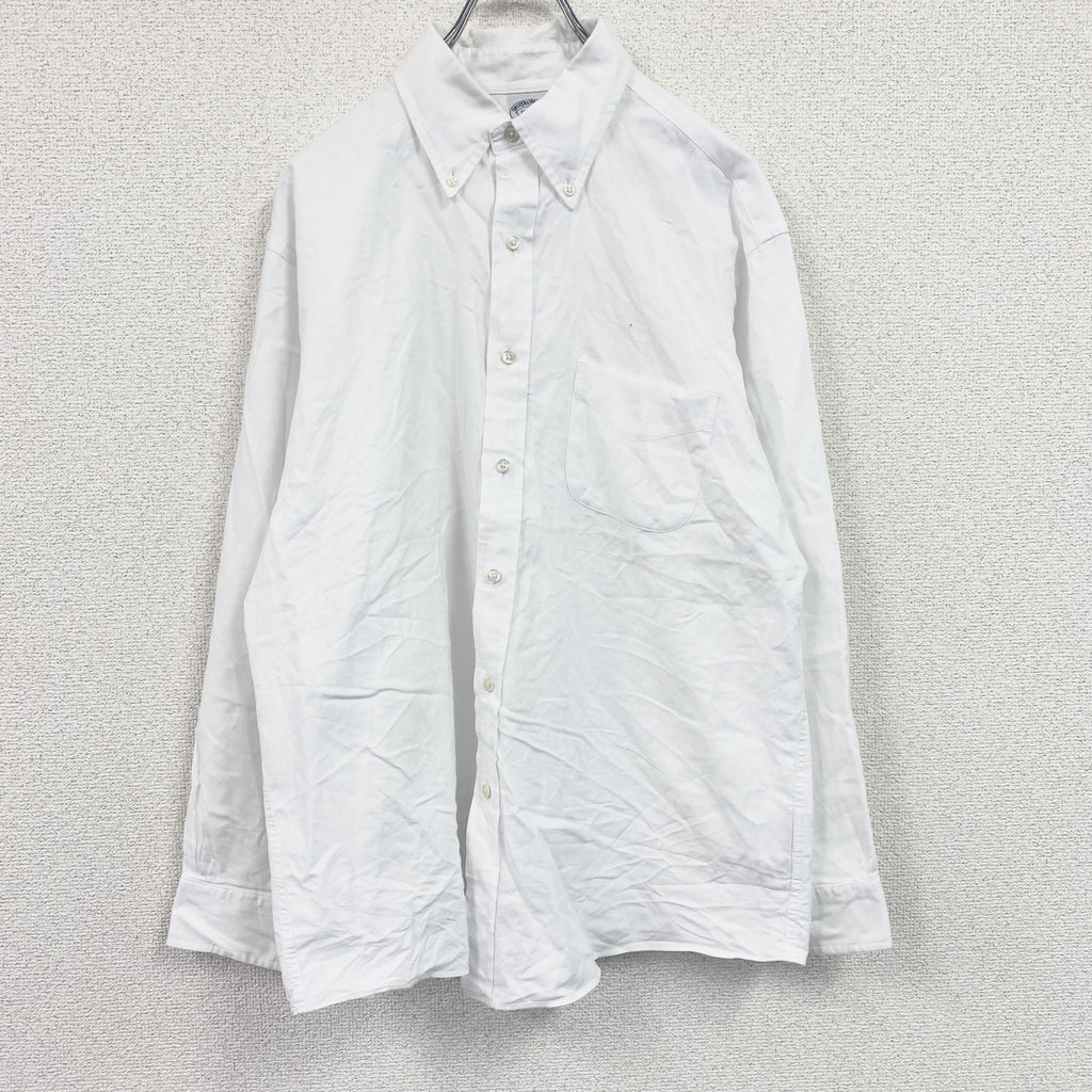 BROOKS BROTHERS　ブルックスブラザーズ　長袖ボタンダウンシャツ　白　ホワイト　16-2/3