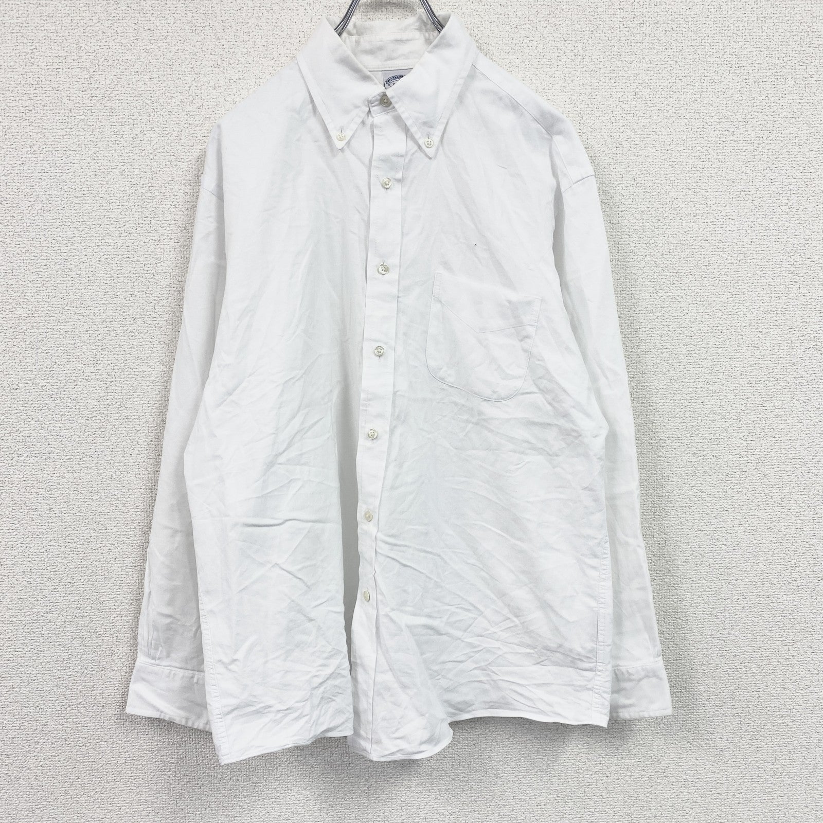 BROOKS BROTHERS　ブルックスブラザーズ　長袖ボタンダウンシャツ　白　ホワイト　16-2/3