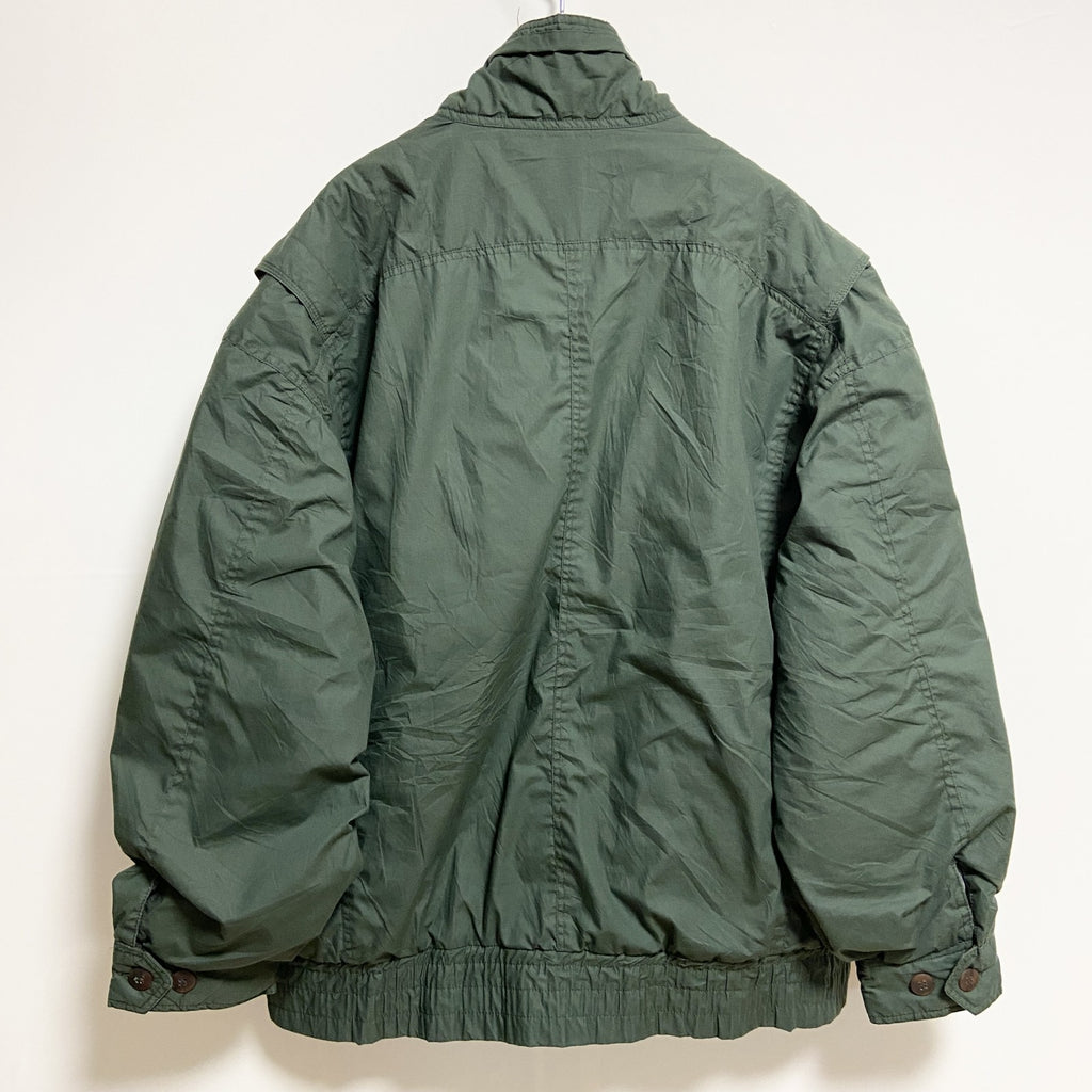 古着 used　PRIVATE IMAGE 長袖中綿ジャケット　ナイロンジャケット　ヴィンテージ　カーキ　50サイズ