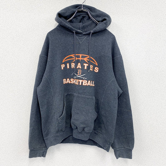 00s　RUSSELL ATHLETIC　スウェットパーカー/フーディー　ヴィンテージ　灰色　グレー　Mサイズ