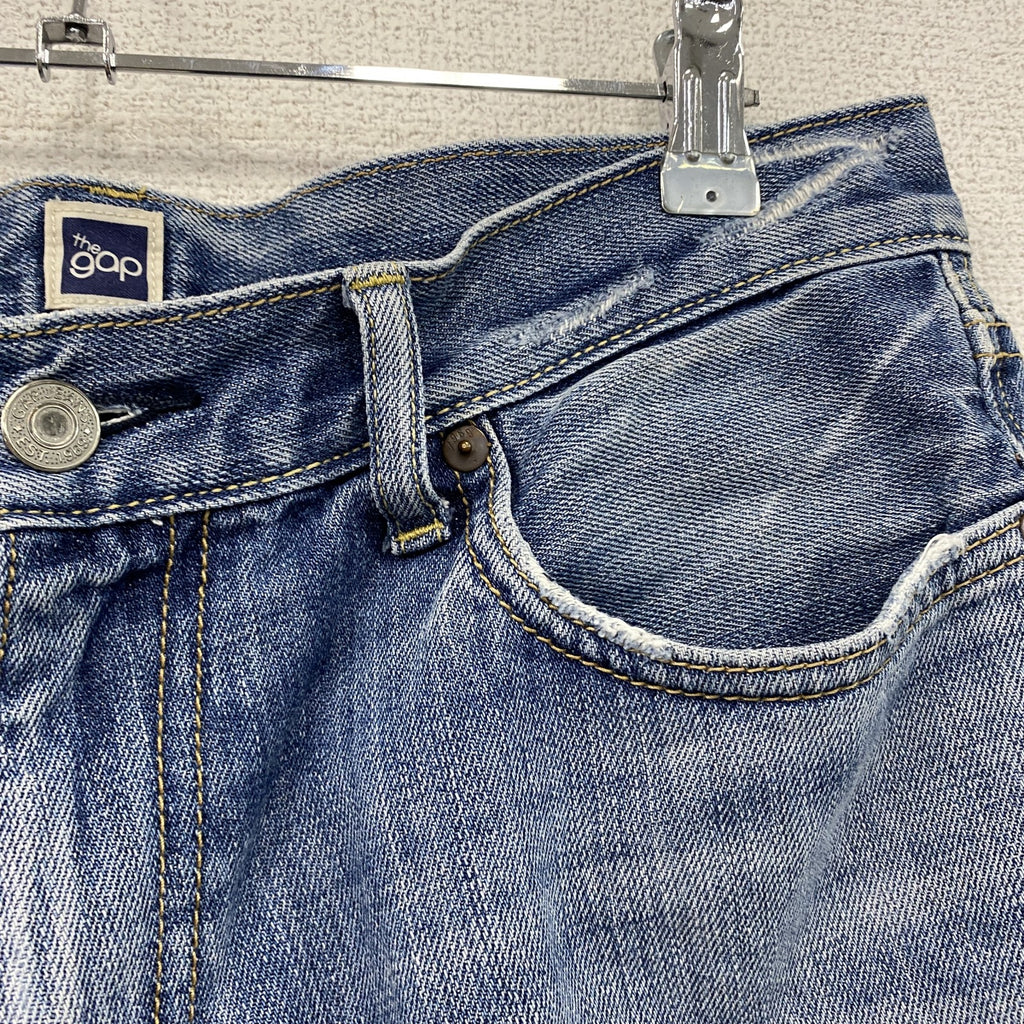 GAP　ギャップ　デニムパンツ/ジーンズ　ジップフライ　縦落ち　鬼ヒゲ　インディゴ　33サイズ