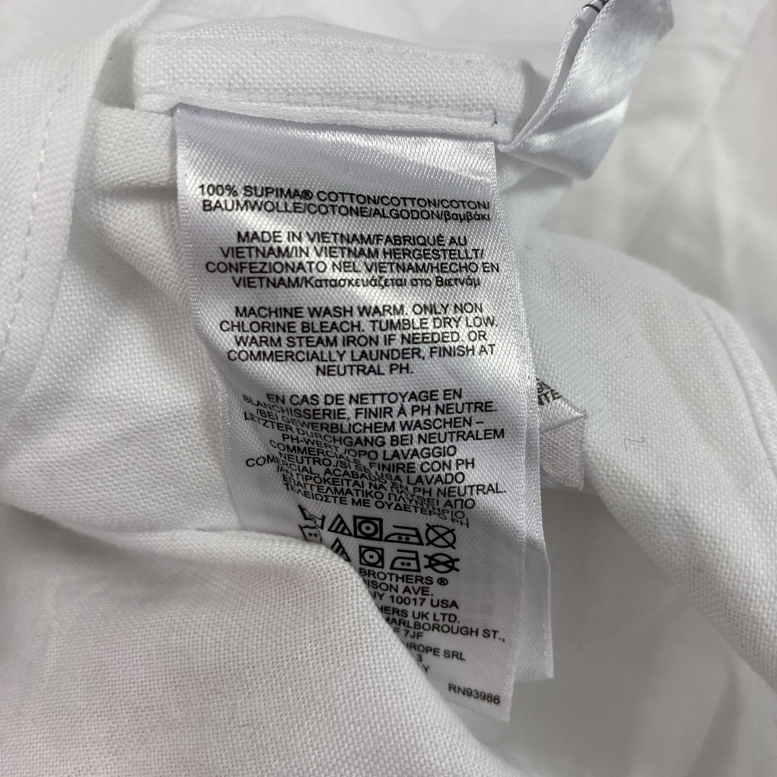 BROOKS BROTHERS　ブルックスブラザーズ　長袖ボタンダウンシャツ　白　ホワイト　16-2/3