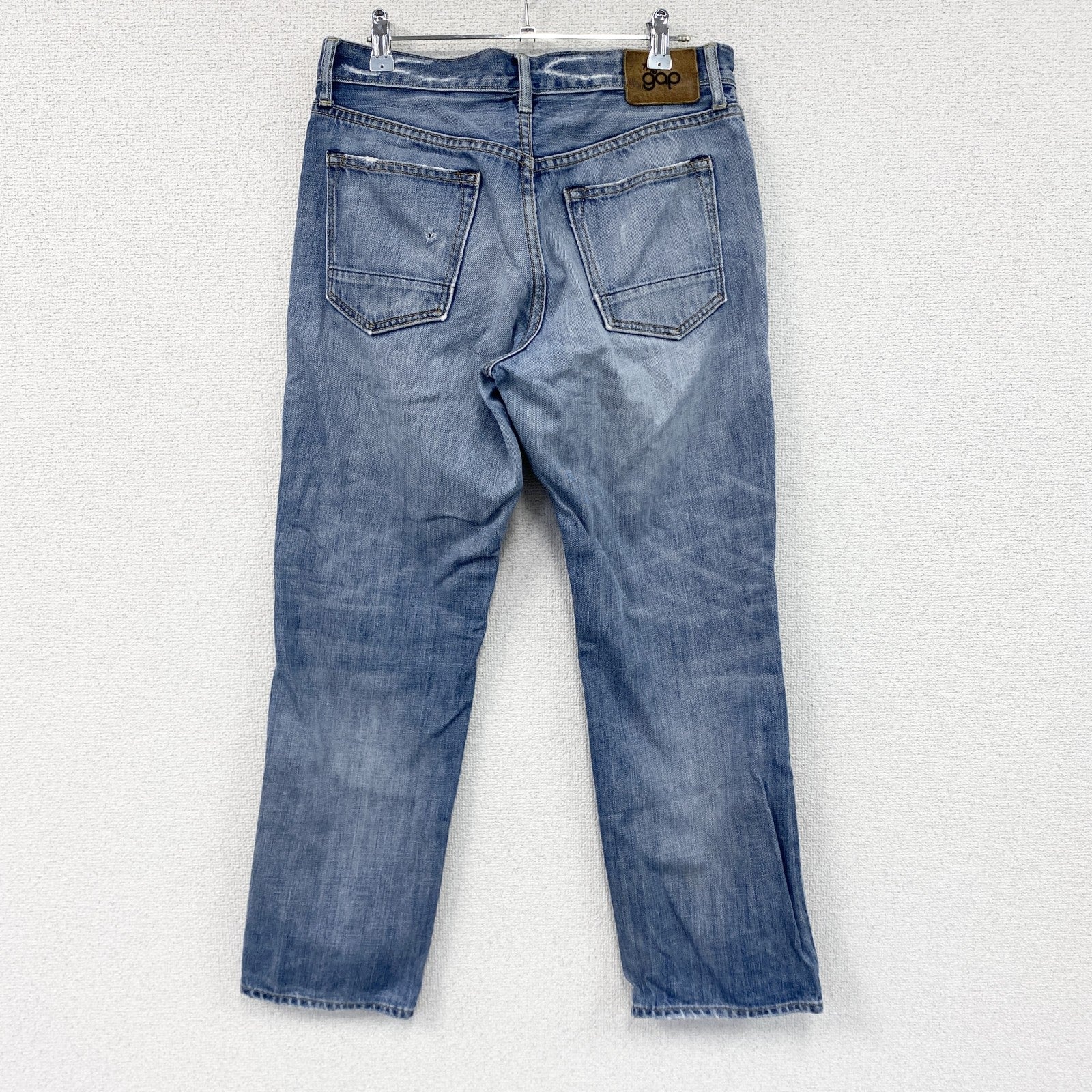 GAP　ギャップ　デニムパンツ/ジーンズ　ジップフライ　縦落ち　鬼ヒゲ　インディゴ　33サイズ