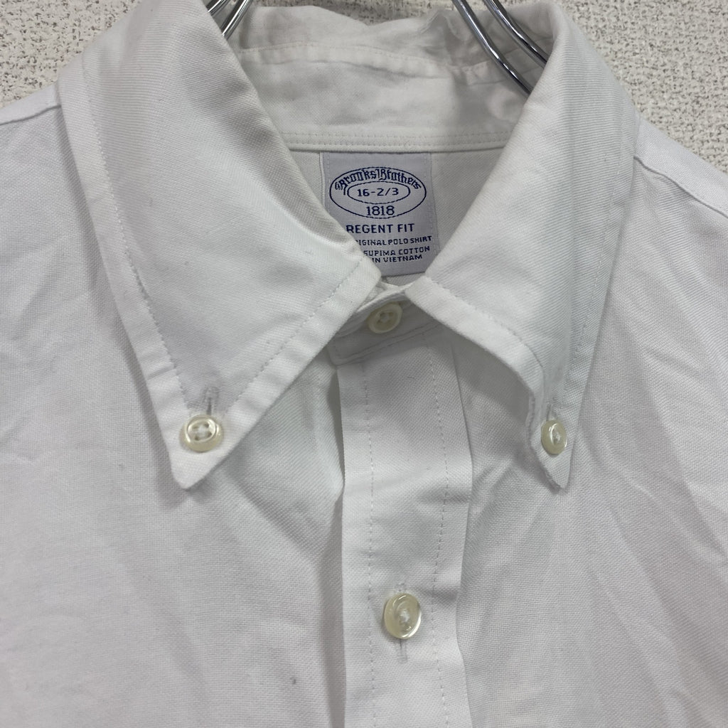 BROOKS BROTHERS　ブルックスブラザーズ　長袖ボタンダウンシャツ　白　ホワイト　16-2/3