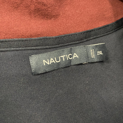 NAUTICA　ノーティカ　ハーフジップスウェット/トレーナー　ボルドー　カシスレッド　2XLサイズ