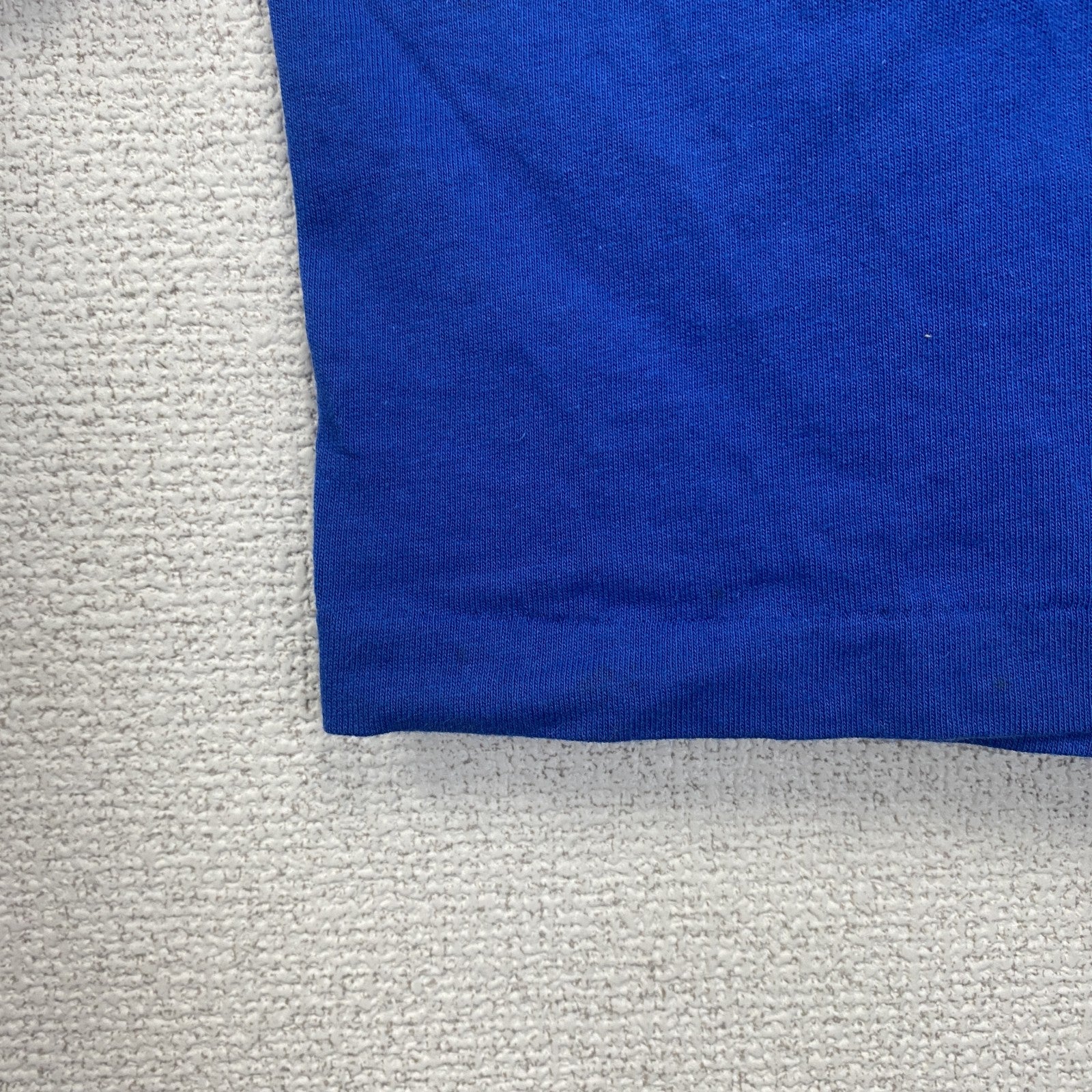 古着 used　GILDAN　ギルダン　半袖プリントTシャツ　90s　クルーネック　シングルステッチ　レトロ　ブルー　XXLサイズ