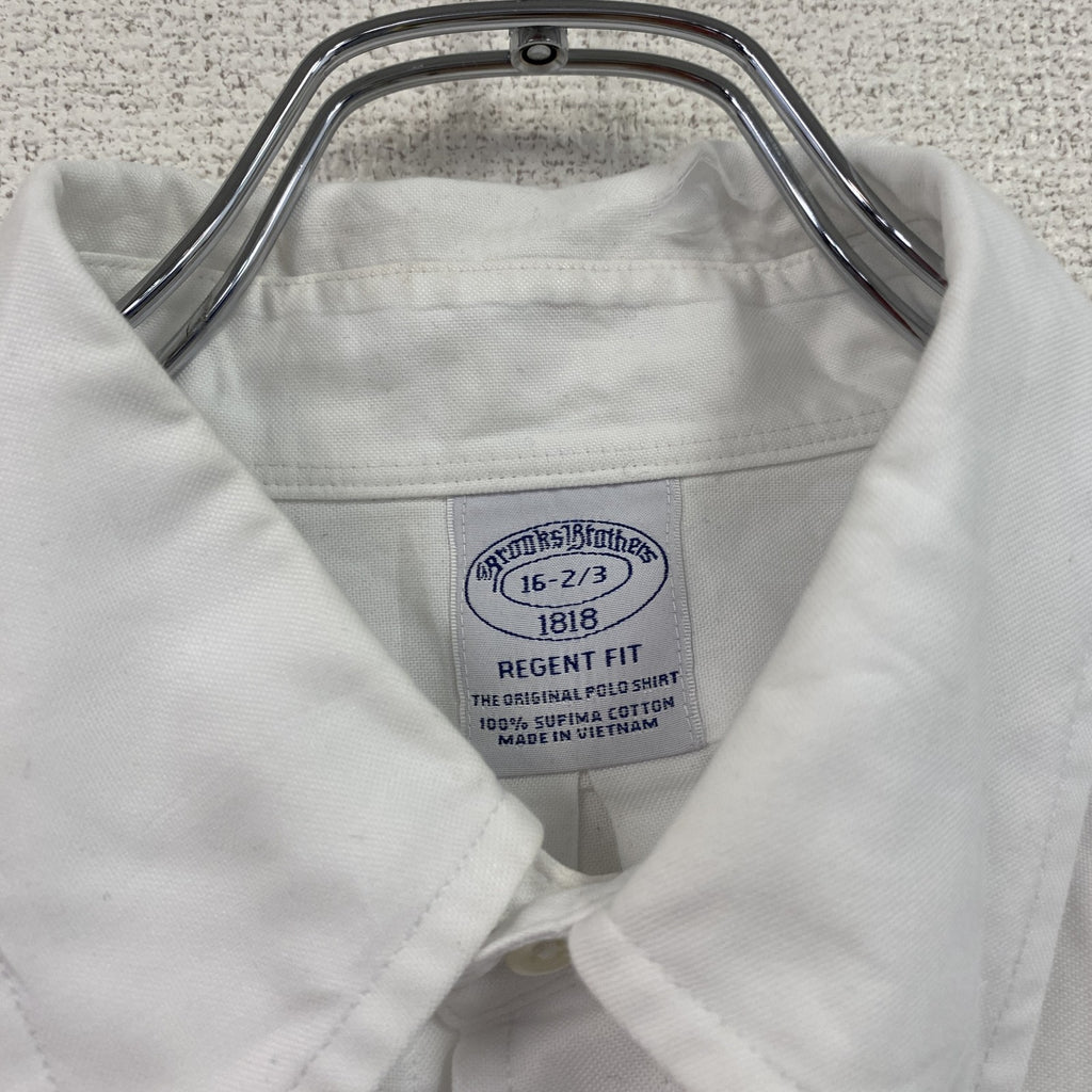 BROOKS BROTHERS　ブルックスブラザーズ　長袖ボタンダウンシャツ　白　ホワイト　16-2/3