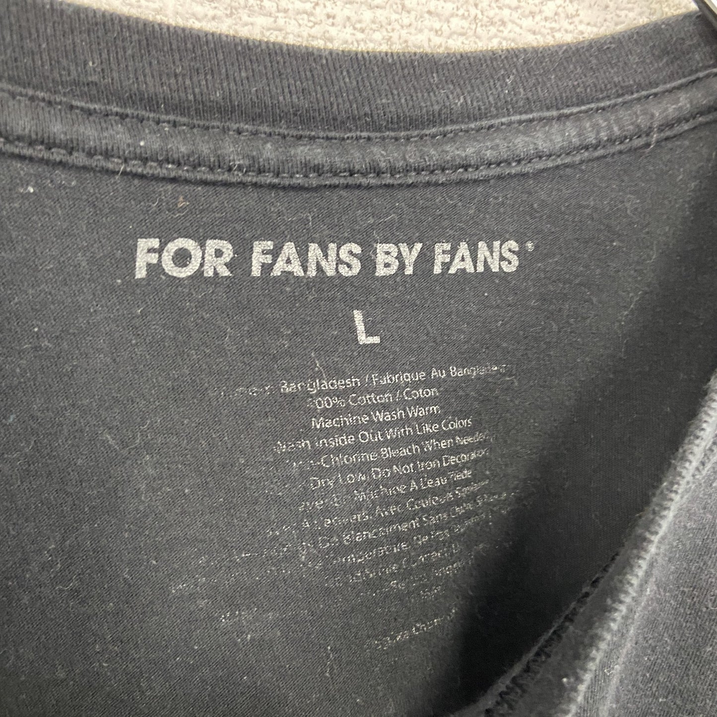 古着 used　FOR FANS BY FANS　半袖アニメプリントTシャツ　ダンガンロンパ　黒　ブラック　レトロ　Lサイズ