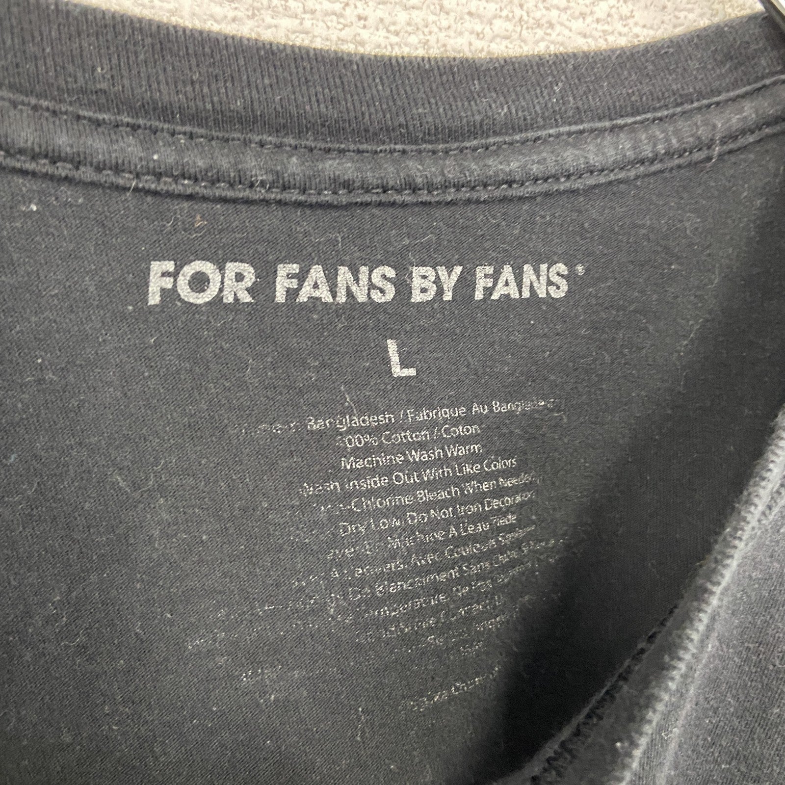 古着 used　FOR FANS BY FANS　半袖アニメプリントTシャツ　ダンガンロンパ　黒　ブラック　レトロ　Lサイズ