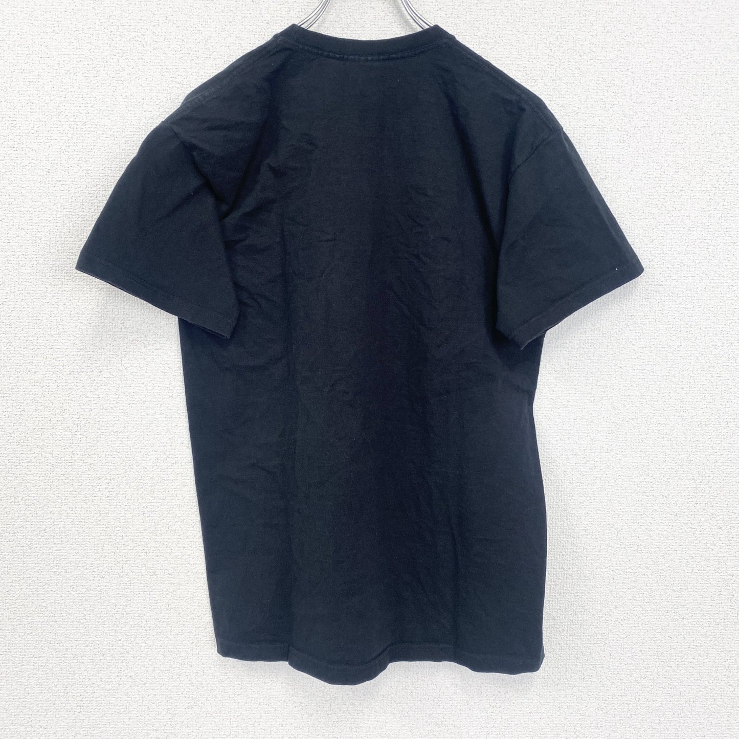 FRUIT OF THE LOOM　半袖プリントバンドTシャツ　Storm the Shore　クルーネック　黒　ブラック　Sサイズ