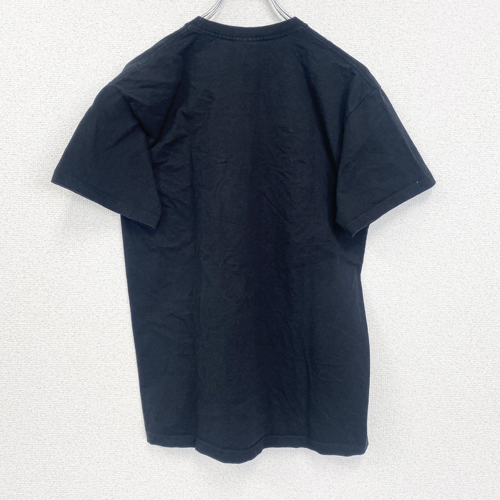 FRUIT OF THE LOOM　半袖プリントバンドTシャツ　Storm the Shore　クルーネック　黒　ブラック　Sサイズ