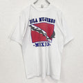 古着 used　半袖アニマルプリントTシャツ　レトロデザイン　クルーネック　イルカ　メキシコ　白　ホワイト　XLサイズ