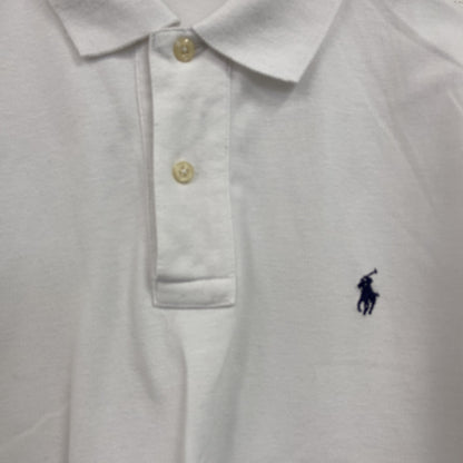 POLO by Ralph Lauan　ラルフローレン　半袖ポロシャツ　刺繡ロゴ　白　ホワイト　Lサイズ