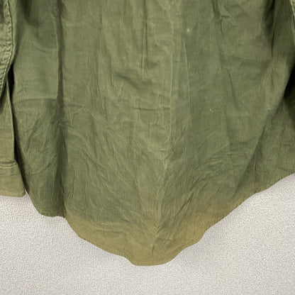 ～00s　OLD UNIQLO　オールドユニクロ　長袖コーデュロイシャツ　ボタンダウンシャツ　カーキ　Mサイズ