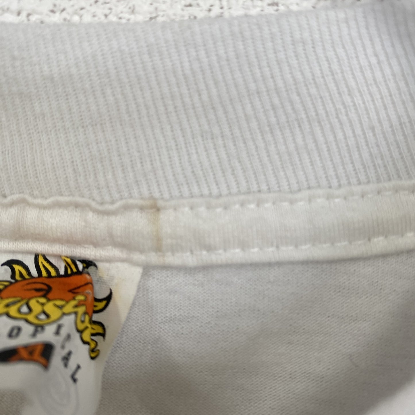 古着 used　半袖アニマルプリントTシャツ　レトロデザイン　クルーネック　イルカ　メキシコ　白　ホワイト　XLサイズ