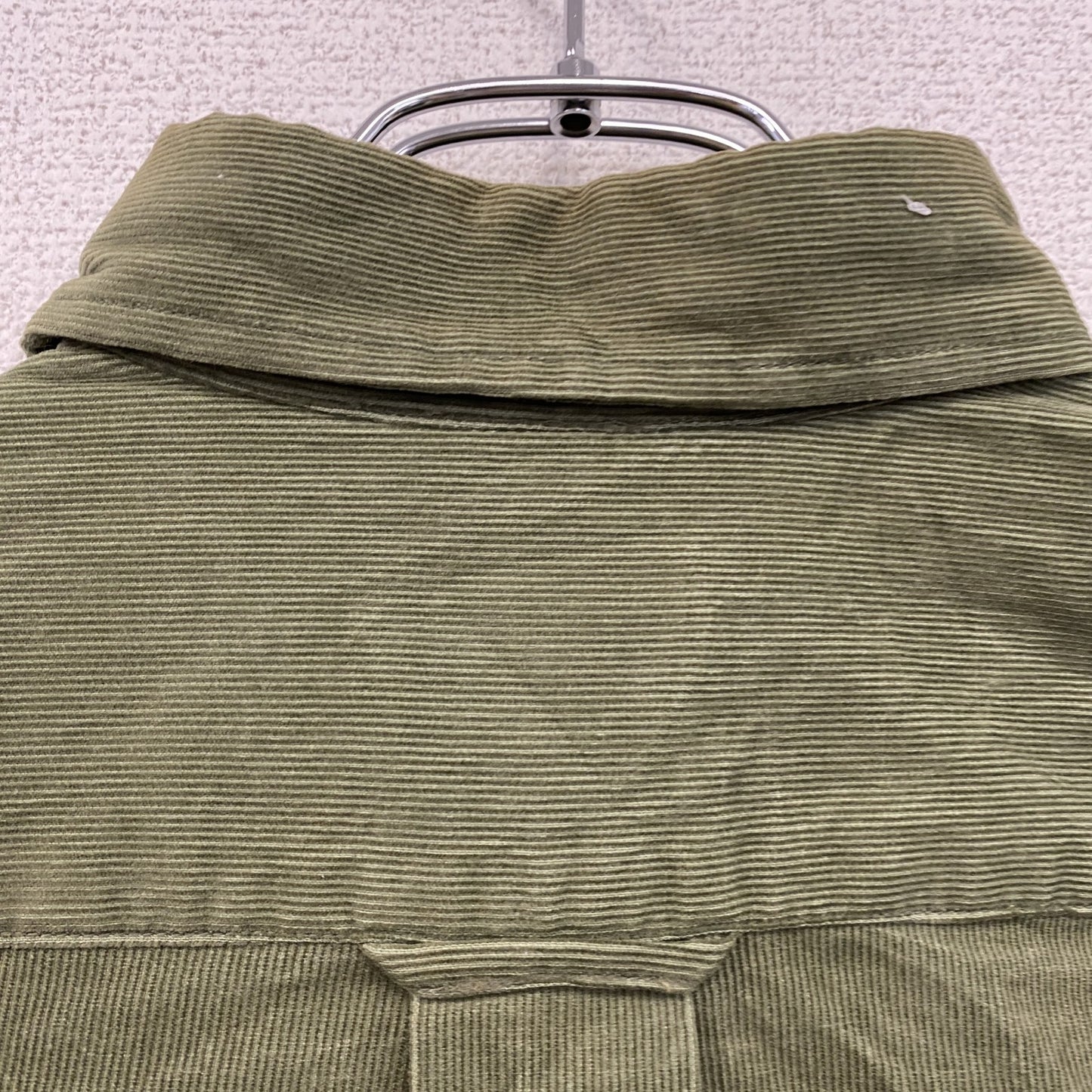 ～00s　OLD UNIQLO　オールドユニクロ　長袖コーデュロイシャツ　ボタンダウンシャツ　カーキ　Mサイズ