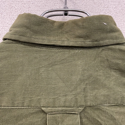 ～00s　OLD UNIQLO　オールドユニクロ　長袖コーデュロイシャツ　ボタンダウンシャツ　カーキ　Mサイズ