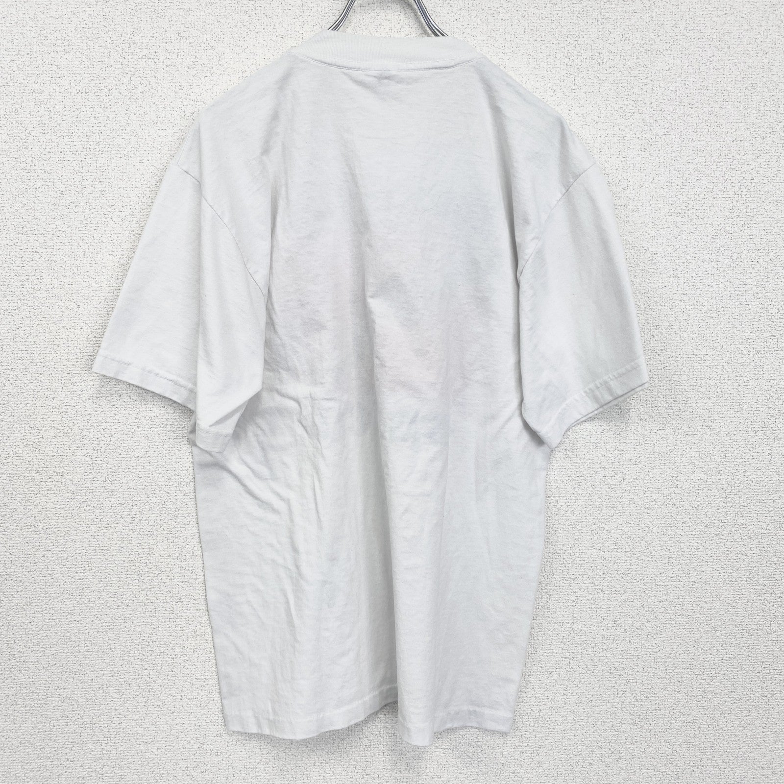古着 used　半袖アニマルプリントTシャツ　レトロデザイン　クルーネック　イルカ　メキシコ　白　ホワイト　XLサイズ