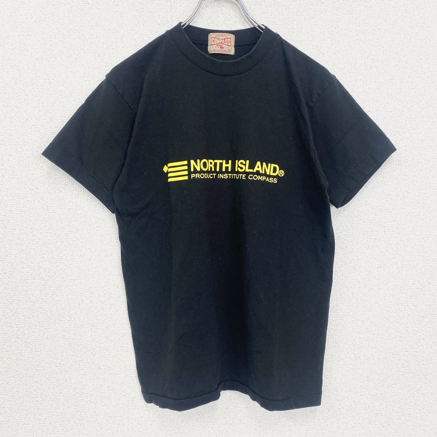 90s　熊出没注意　半袖アニマルプリントTシャツ　ヴィンテージ　シングルステッチ　黒　ブラック　Mサイズ