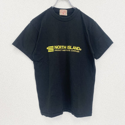 90s　熊出没注意　半袖アニマルプリントTシャツ　ヴィンテージ　シングルステッチ　黒　ブラック　Mサイズ