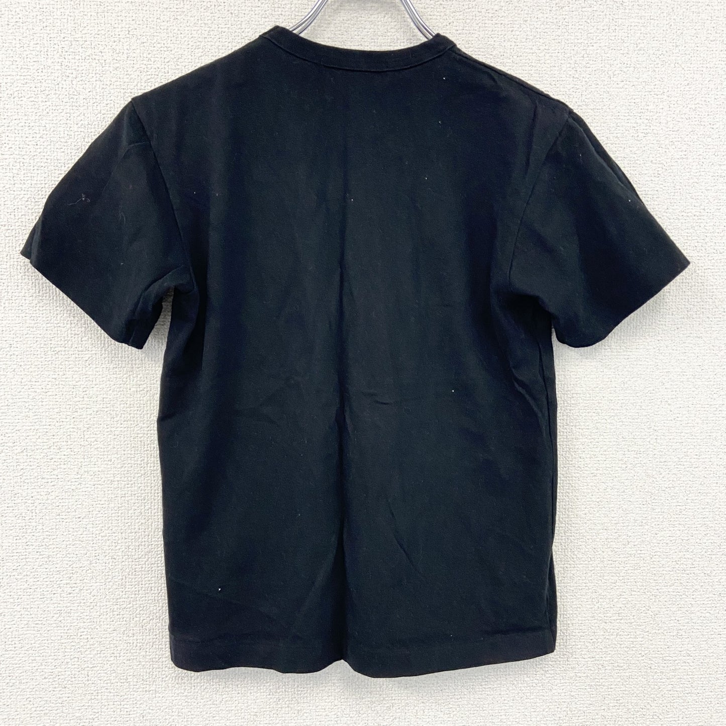 BLACK COMME des GARCONS　ブラックコムデギャルソン　半袖プリントTシャツ　シングルステッチ　黒　ブラック　Mサイズ