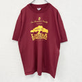 古着 used　Hanes ヘインズ　半袖プリントTシャツ　クルーネック　赤　90s　カジュアル　シングルステッチ　Lサイズ
